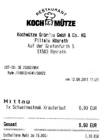 sset Hffner Kochmtze Restaurant